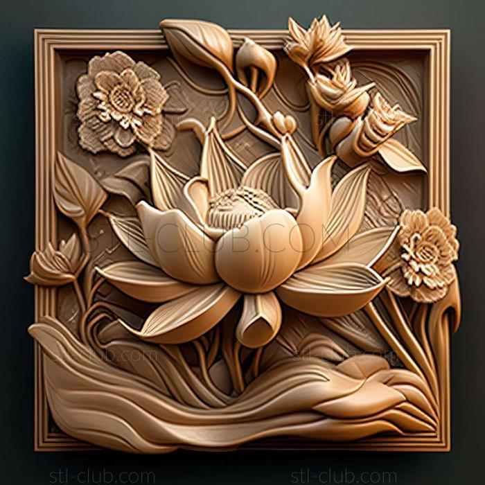 3D model lotus (STL)